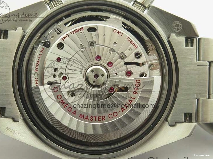 0507 Speedmaster Moonwatch OMF 1:1 Best Edition Black Dial Orange Hand on SS Bracelet A Timeless 8044